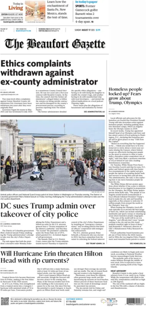 Cover of Beaufort Gazette (Sunday)