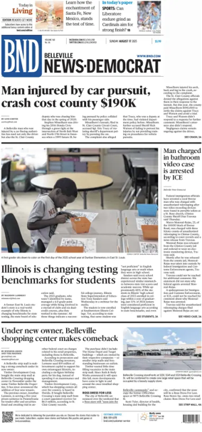 Cover of Belleville News-Democrat (Sunday)