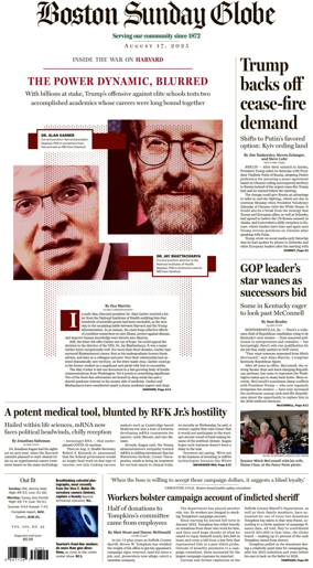 Cover of Boston Sunday Globe