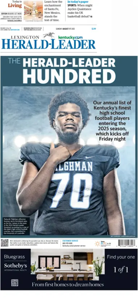 Cover of Lexington Herald-Leader (Sunday)