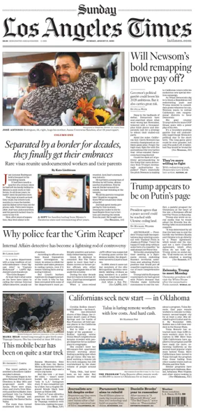 Cover of Los Angeles Times (Sunday)