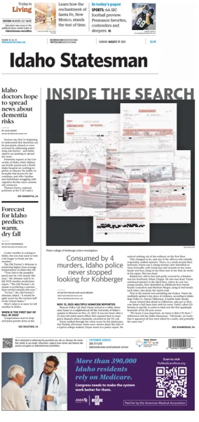 Cover of The Idaho Statesman (Sunday)