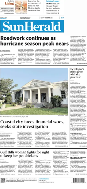 Cover of The Sun Herald (Sunday)