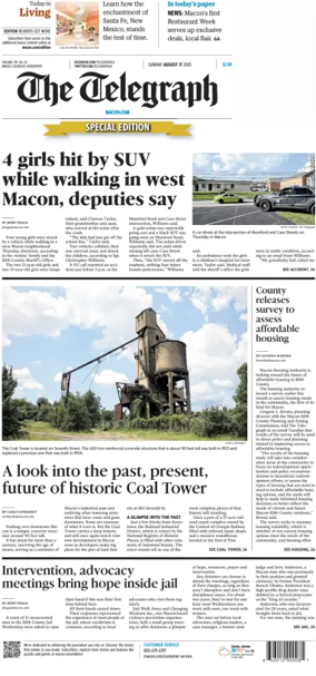 Cover of The Telegraph (Macon) (Sunday)