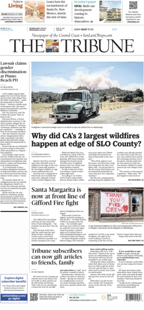 Cover of The Tribune (SLO) (Sunday)