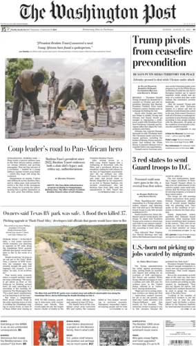 Cover of The Washington Post Sunday