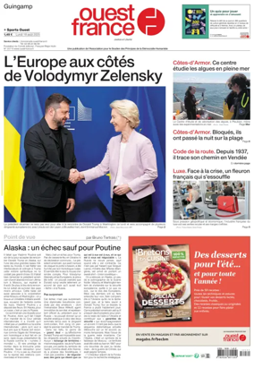 Cover of Ouest France (Guingamp)