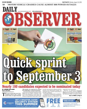 Cover of Daily Observer (Jamaica)