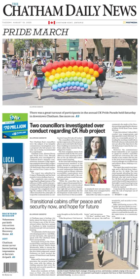 Cover of The Chatham Daily News