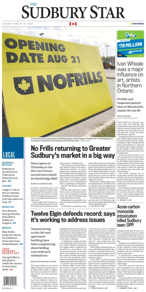 Cover of The Sudbury Star