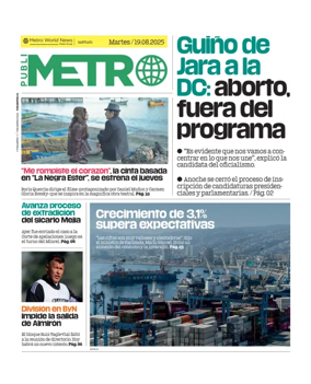 Cover of Publimetro Chile