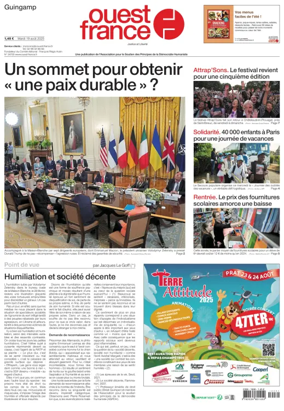Cover of Ouest France (Guingamp)