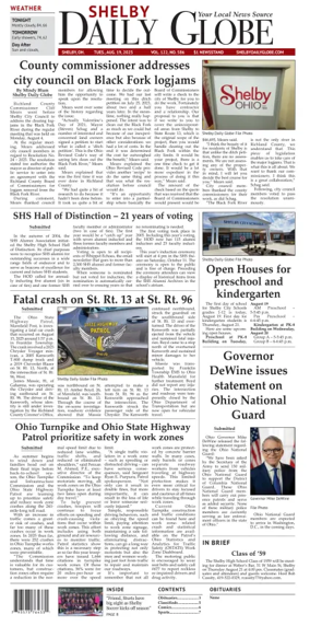Cover of Shelby Daily Globe