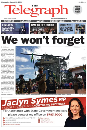 Cover of Seymour Telegraph