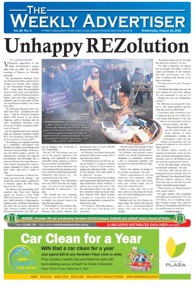 Cover of The Weekly Advertiser Horsham