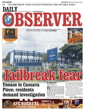 Cover of Daily Observer (Jamaica)