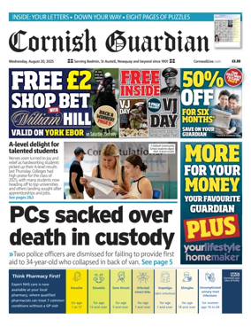 Cover of Cornish Guardian (Newquay & the North Coast)