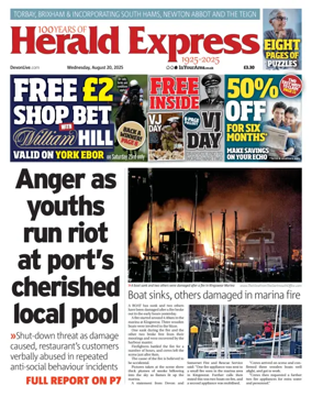 Cover of Herald Express (Torbay, Brixham & South Hams Edition)