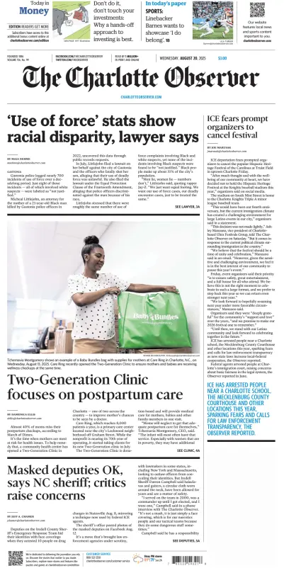 Cover of The Charlotte Observer