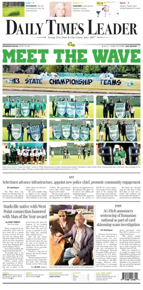 Cover of Daily Times Leader