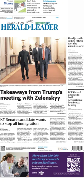 Cover of Lexington Herald-Leader