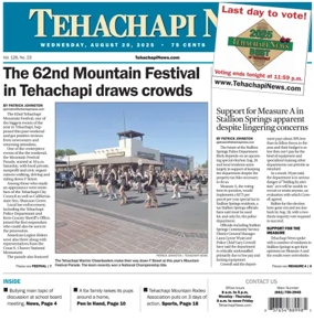 Cover of Tehachapi News