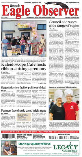 Cover of Westside Eagle-Observer