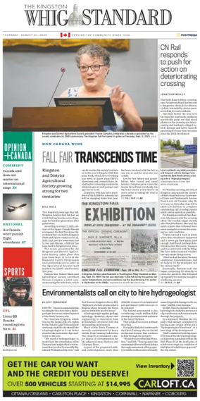 Cover of Kingston Whig-Standard