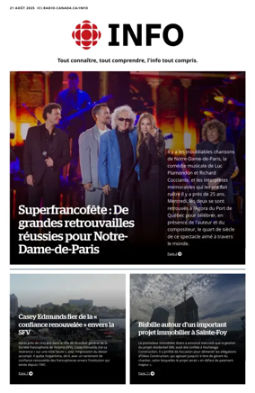 Cover of Radio-Canada Info