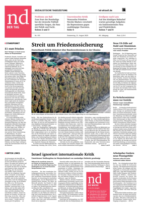 Cover of Neues Deutschland