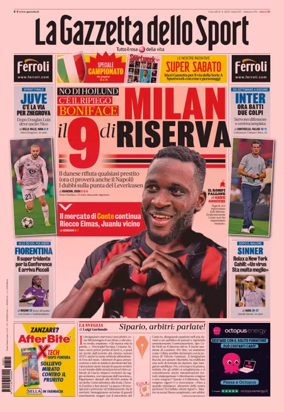 Cover of La Gazzetta dello Sport - Cagliari