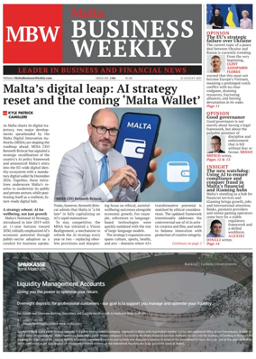Cover of The Malta Business Weekly