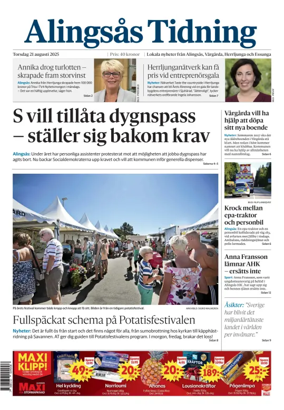 Cover of Alingsås Tidning