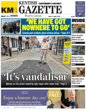 Cover of Kentish Gazette Canterbury & District