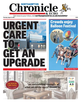 Cover of The Northampton Chronicle and Echo