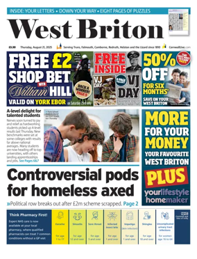 Cover of West Briton (Falmouth Penryn Helston The Lizard)