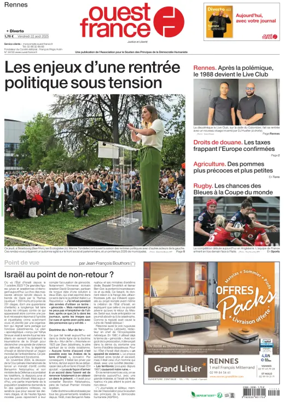 Cover of Ouest France (Rennes)