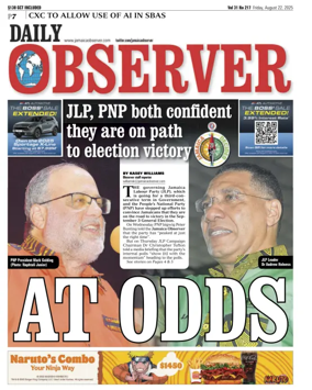 Cover of Daily Observer (Jamaica)