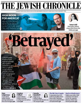 Cover of The Jewish Chronicle