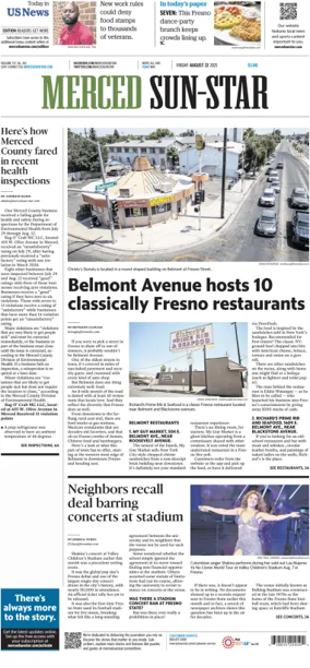 Cover of Merced Sun-Star