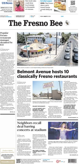 Cover of The Fresno Bee