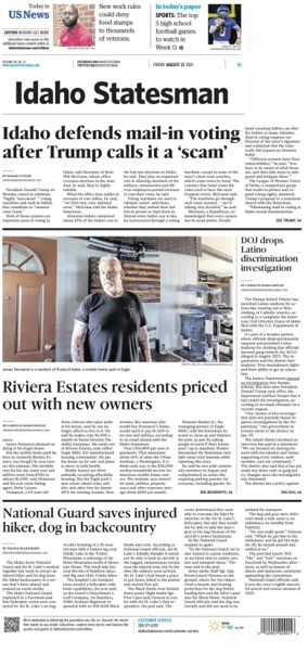Cover of The Idaho Statesman
