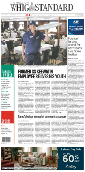 Cover of Kingston Whig-Standard