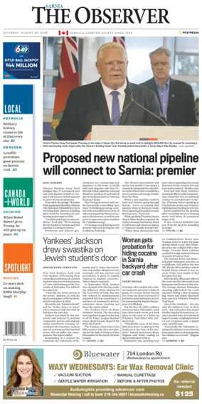 Cover of The Observer (Sarnia)