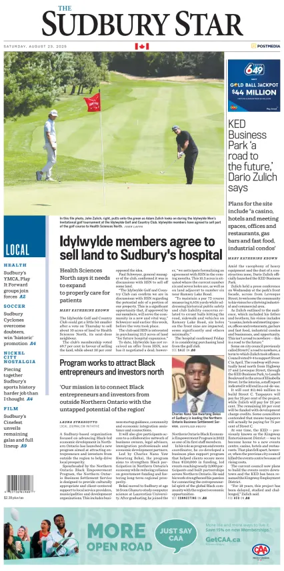 Cover of The Sudbury Star