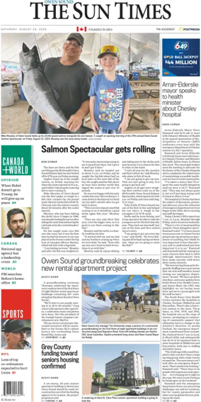 Cover of The Sun Times (Owen Sound)