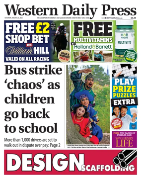 Cover of Western Daily Press (Saturday)