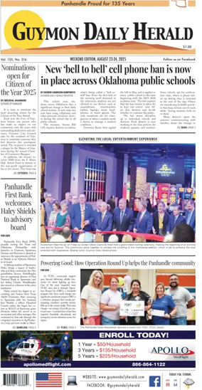 Cover of Guymon Daily Herald