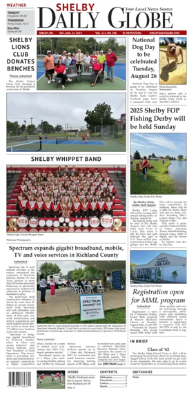 Cover of Shelby Daily Globe
