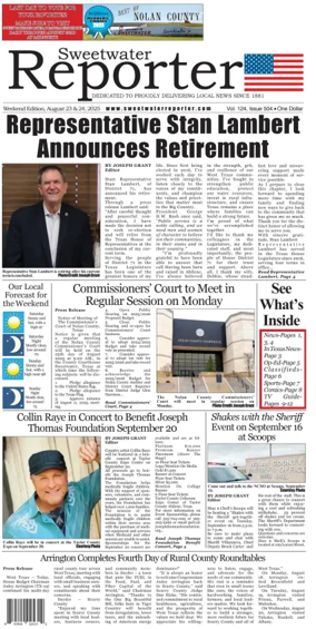 Cover of Sweetwater Reporter